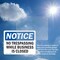 Signmission No Trespassing While Business Is Closed OSHA Notice Sign, Vinyl Decal, 10in W x 7in L, 2PK OS-2PACK-NS-D-710-L-15003 - alternate 3